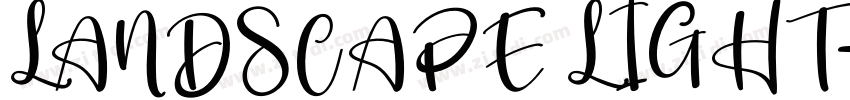 LANDSCAPE LIGHT字体转换